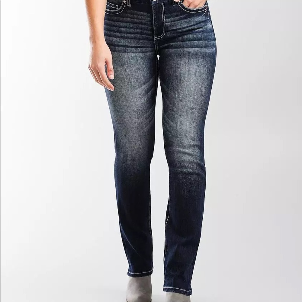BKE Gabby straight stretch jeans
